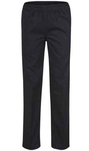 Ladies Elasticated Chef Pant - Black