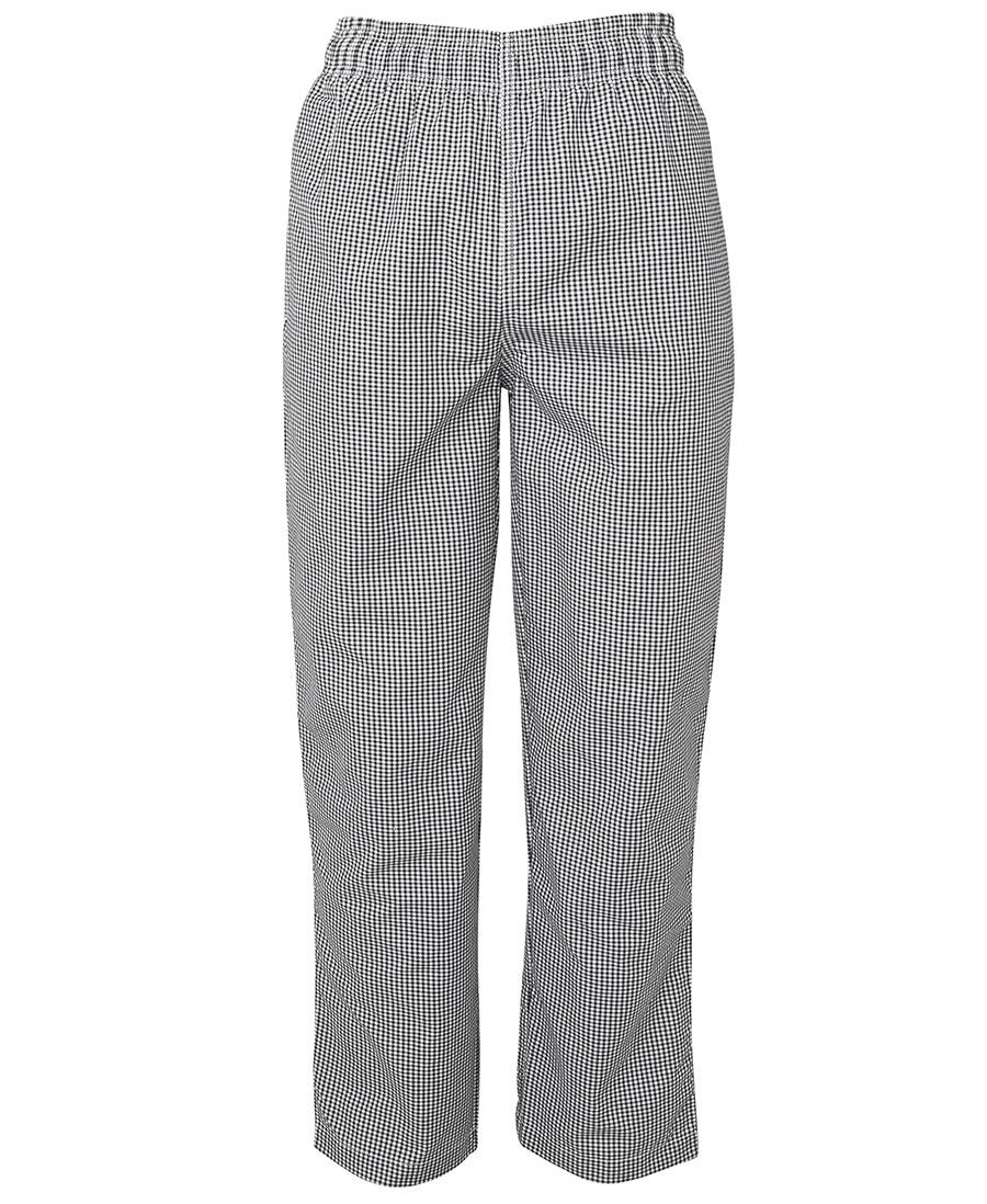 Elasticated Chef Pant - Black/White Check